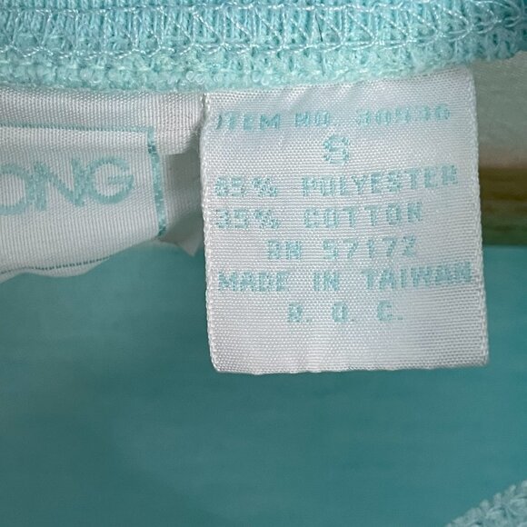 Vintage 80s Shirt Striped FLAWS Pastel Short Sleeves Button Collar Women Retro - Picture 11 of 12